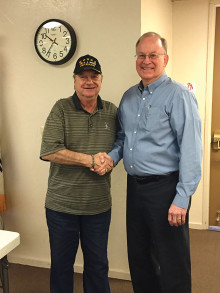 The R Countryman Chapter of the Korean War/Korea Service Veterans welcomed Brigadier General Maxon.