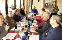 Men’s Club January mid-month outing; our members meet at Brunchies for lunch.