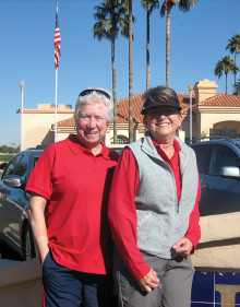 Pictured left to right are Julia Collier and MJ Coking