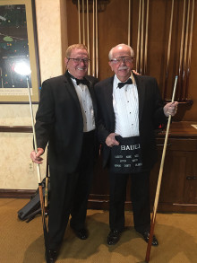 Willie Foster with Babe Thompson. Photo by John McHugh.
