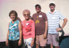 Sisk Park Team 4 walked off with top honors in the annual competition with the Sun Lakes Country Club Oasis Team at Sisk Park February 12. Team members (left to right) Maria Racano, Dorothy Bobek-Vacin, Tim Donovan and Doc Heckler (photo by Gary Vacin).