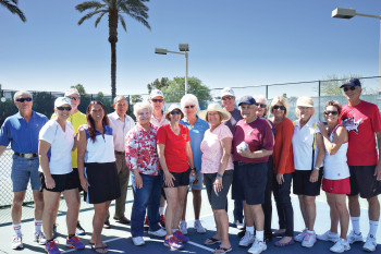 The hard-working volunteers who helped in front of and behind the scenes. From left to right: David Novikoff, Mary Park, Bob McIlravy, Lindi Speager, Jorge Aparicio, Irene D’Aloisio, Gordon Markham, Linda Dirksmeyer, Andy Hughes, Karen Macksam, Hank Bryce, Bob Michael, Kathy Markham, Karn Rounds, Bev Schalin, JoAnn Zapatka, Dave Zapatka. Not pictured: Bev Krueger.