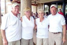The foursome of Rick and Deb Ebel, Nettie Dingler and Jamie Breit were the winners! Skill, luck and matching outfits were the secret of their big win. Later, when the 50/50 raffle winner was drawn, the Ebels’ luck continued as their ticket was pulled and they won over $350.