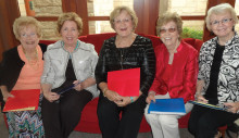 Pictured (left to right) Pattie Coleman, Jan Hood, Mary Wolf, Jude Mente and Carolyn Hawkins