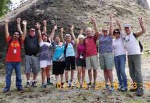 Savvy Travelers and friends on health and wellness cruise in Belize