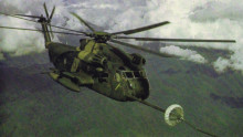 Lt. Col. Tom Waldron (USAF ret.) flew a giant Hh53 Jolly Green Giant helicopter like the one pictured above during the Son Tay POW rescue mission in Vietnam in 1970. Waldron will recount his experience on this mission during a presentation at the Sun Lakes Aero Club gathering April 18.
