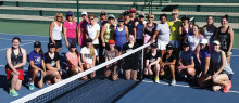 Participants in the Generations Tennis Social