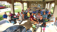 The Aero Club year-end potluck (photo by J.R. Scheidereiter).