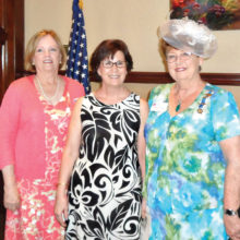 Pictured (left to right) Carole Jones, Jane Anderson and Regent Barbara Hugus.