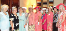 Pictured (left to right) Nancy Andrews, Betty Wells, Bonnie Clark, Suellen Eyre, Marjorie Nelson, Lesley Baran, Pamela Petersen, Carole Jones, Mary Knape and Judy Putnam.