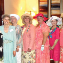 Pictured (left to right) Nancy Andrews, Betty Wells, Bonnie Clark, Suellen Eyre, Marjorie Nelson, Lesley Baran, Pamela Petersen, Carole Jones, Mary Knape and Judy Putnam.