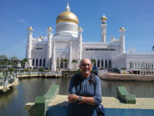 Savvy traveler Len Herring in Brunei