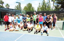 Participants in the Summer of Love Pickleball social.