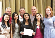 Chandler High School girls’ team was presented with funds to help support the upcoming
