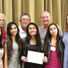 Chandler High School girls’ team was presented with funds to help support the upcoming