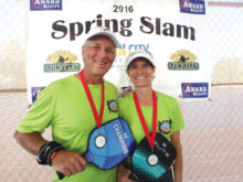 David Zapatka and Dianne Zimmerman, 4.5, 50 Plus silver medal winners