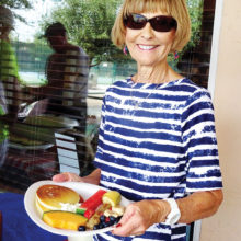 Pictured is Vicki Eslick from last year’s pancake breakfast.