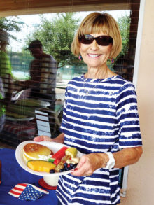 Pictured is Vicki Eslick from last year’s pancake breakfast.