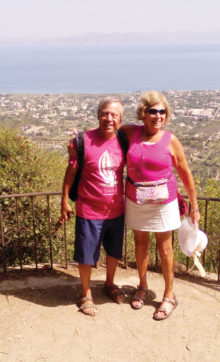 Rich and Barb Castro on the Island of Rhodes in June.