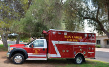 Sun Lakes Fire District places new ambulance in service.