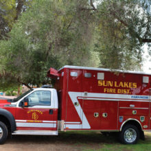 Sun Lakes Fire District places new ambulance in service.