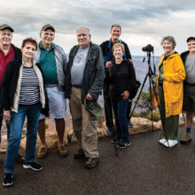 Sun Lakes Camera Club members at the Grand Canyon in July (photo credit Lynn Thompson).