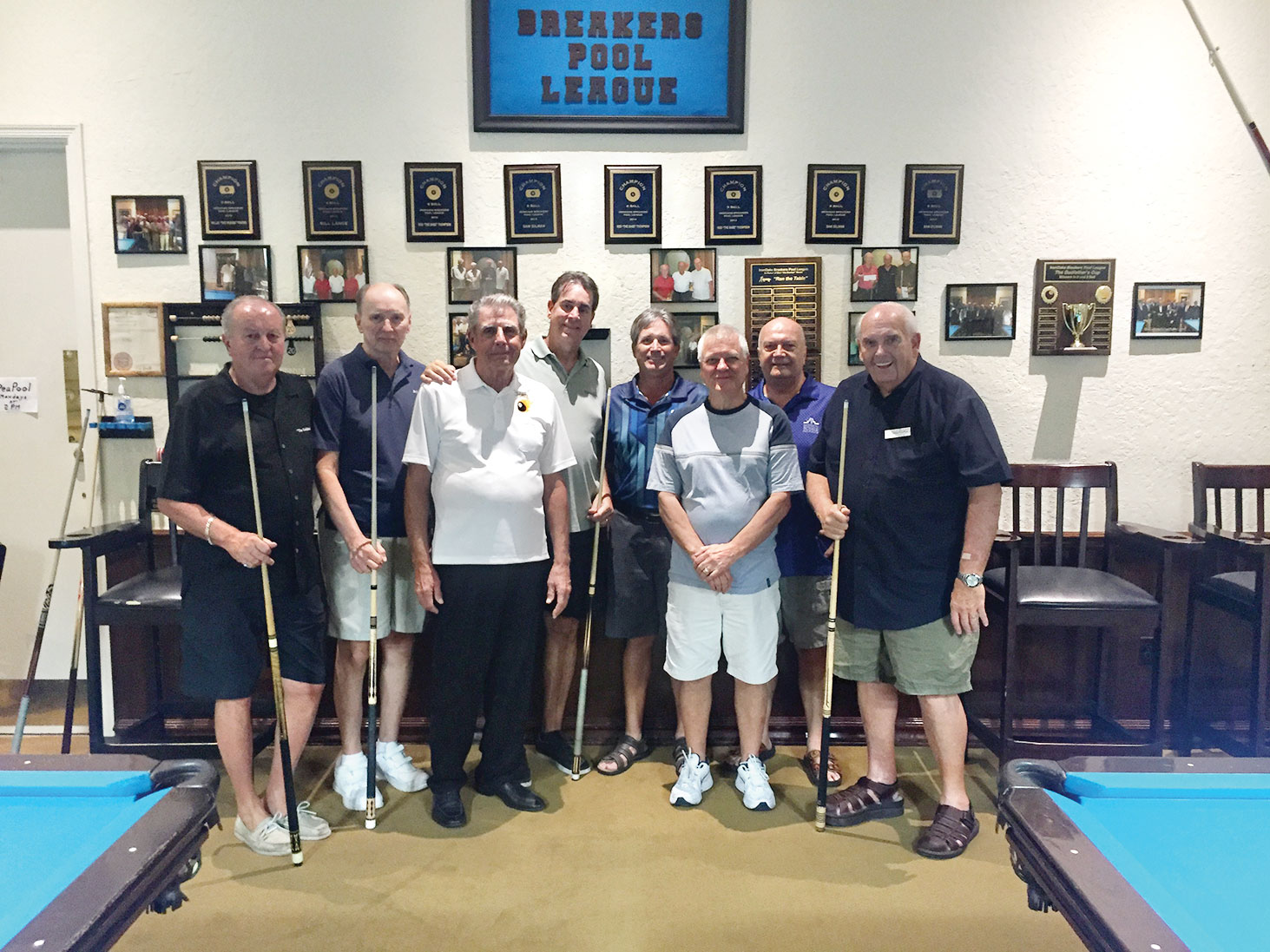 IronOaks Breakers wins 8 ball tournament Sun Lakes Splash