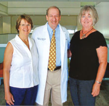 Sandy Eeds and Carol Ruff, co-chairs for this year’s Cancer Research Benefit at Palo Verde, are pictured with Dr. Andrew Kraft, Director of the Tucson and Phoenix U of A Cancer Centers.