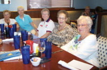 OLNGA members and guests enjoying the social side of golf.