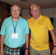 Guest speaker Mike Long and Technology Director Allan Levy.