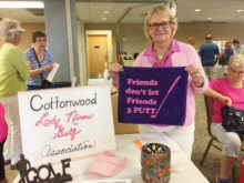 President Bette Lu Buchanan at Cottonwood Open House on October 8.