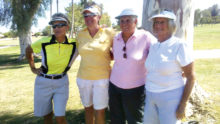 2016 Riggs Rd. summer league final winners (left-right) Cheryl Reed, Valerie Verbeek, Rita Raymond and Nancy Annen