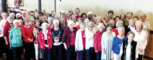About half of the Sun Lakes Women’s Association membership was able to attend our Christmas luncheon at Cottonwood this last month.