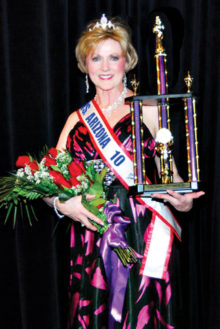 Mrs. Senior Arizona 2010 winner Maddy Paschal will provide musical entertainment during the annual Nebraska State Dinner/Dance beginning at 5:30 p.m. February 25 at the Cottonwood Country Club ballroom.