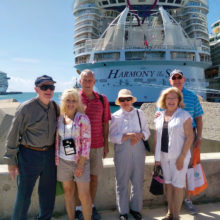 Sun Lakers and friends on new RCCL Ship Harmony of the Seas