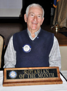 January Rotarian of the Month Dwight Snyder
