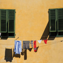 Laundry Day Shadows by John Thoma
