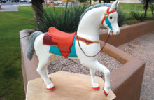 Carousel horse carved and painted by Sun Lakes Wood Carvers member Steve Cullen