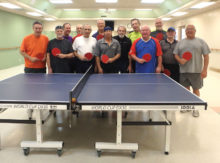 Sun Lakes Table Tennis Annual Club tournament participants: Steve Langer, Steve Weitz, Bill Aichele, Jim Spolar, Alan Behr, David Zapatka, David Novikoff, Dick Reid, Rich Nadler, Steve Chambers, Bill Gaston, Dave Fletcher, Doc Dockter and Gerry Vogelsang (not pictured).