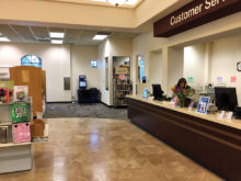 Kiosk at the Ed Robson Branch Library