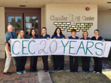 Left to right: Dr. Davidson, Jayne, Bianca, Amber, Robyn, Kim B., Kim F. and Dr. Penke