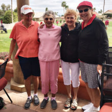 The winners of the 7th Annual Spring Fling Golf-o-Rama on March 5 were (left to right) Lynda Smith, Pearl Martin, Barb Hanson and Sarah Green. Congratulations, Ladies!