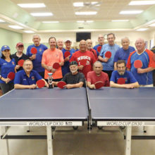 All table tennis paddles are facing red this year, since the Robson Cup match resulted in an exciting tie.