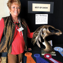 Our patch President Vicki McKenna became a Grand Master in February after winning Sponsor’s Choice, Best Living Figure in the Masters Division, Best of Division and Best of Show at the 2017 Arizona Gourd Society competition. Well deserved for a fabulous artist, leader and mentor. Congratulations, Vickie!