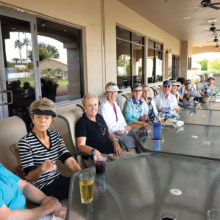 How can we not enjoy this wonderful weather with a social hour after golf?