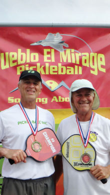 Gold medal winners Dave Zapatka and Don Simmons at the Grand Canyon State Games in February