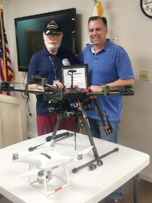 Commander Leon Johnson and Doug Andriuk