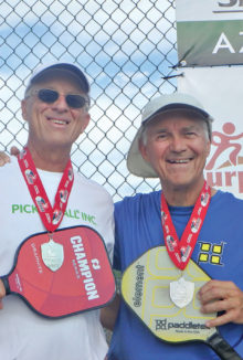 Gold medal winners Dave Zapatka and Don Simmons at the Grand Canyon State Games in February