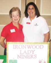 Judy Thompson and Denise Fleshner with ILWN at the Activities Open House