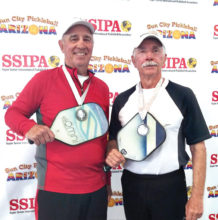 Tom Dawson, IronOaks, and Steve Smitham, IronOaks, won the Silver medal in the 4.5 70+ Men’s Doubles at the Sun City Marinette Center Tournament.